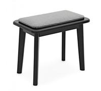 Contemporary Piano Stool by Gear4music Matte Black