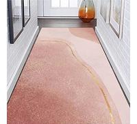Contemporary Pink Runner Rug for Hallway 100x450cm Ideal for Stairs Kitchen Entrance Soft Carpet Stylish Home Décor Versatile Lengths Available