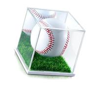 Contemporary Polyacrylate Golfing Sphere Exhibition Case with Stabilizing Base Excellent for Club Deck and Multiple Object Presentation Base Stand Deck Addition Relics Baseball Planner Collector's