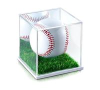Contemporary Polyacrylate Golfing Sphere Exhibition Case with Stabilizing Base Excellent for Club Deck and Multiple Object Presentation Square Prize Clear Multiple Purpose Sports Dusttight Container