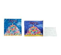 Contemporary Printed Satin Matza Cover & Afikomen Bag + Embroidered Towel for Passover Seder (Jerusalem)