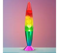 Contemporary Rainbow Lava Lamp Light Peaceful Motion Wax Liquid Relaxation