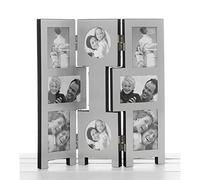 Contemporary Satin Finish Multi Aperture Folding Frame