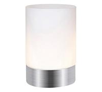 Contemporary Small Brushed Silver Touch Dimmable Table Lamp by Happy Homewares