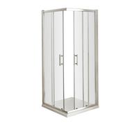 Balterley 6mm Glass Corner Entry Shower Enclosure Chrome 800mm in Silver Balterley Silver