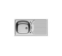 Balterley Contemporary Stainless Steel Kitchen Sink with Drainer, 860 x 435mm in Metallic Silver Balterley Metallic Silver