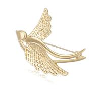 Contemporary Swallow Brooch Lightweight Alloy Jewelry with Texture Birthdays Anniversaries Event Unique Swallow Fashion Jewelry