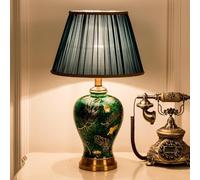 Contemporary Table Lamp for Living Room, Bedroom, or Office - Creative Ceramic Desk Light for Home and Hotel Decor, Modern Design for Study or Reading