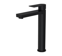 Contemporary Tall Mono Basin Mixer Tap - Matt Black