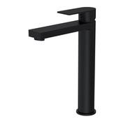 Contemporary Tall Mono Basin Mixer Tap - Matt Black