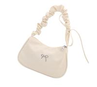 Contemporary Textured Handheld Bag Multi Functional Compartments Practical Fabric Underarm Bag for Work Daily Stylish Nylon Handbag