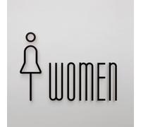 Contemporary Toilet Sign Plate Enhance Your Space with an Elegant and Functional Design (B)