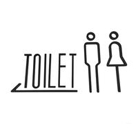Contemporary Toilet Sign Plate Enhance Your Space with an Elegant and Functional Design (C)