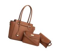 Contemporary Top Handle Bag with Detachable Strap and Functional Layout PU Shoulder Bag for Various Occasion Shopper