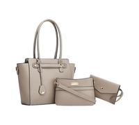 Contemporary Top Handle Bag with Detachable Strap and Functional Layout PU Shoulder Bag for Various Occasion Shopper