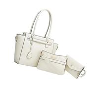 Contemporary Top Handle Bag with Detachable Strap and Functional Layout PU Shoulder Bag for Various Occasion Shopper