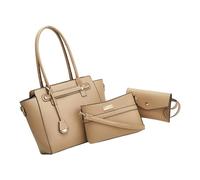 Contemporary Top Handle Bag with Detachable Strap and Functional Layout PU Shoulder Bag for Various Occasion Shopper