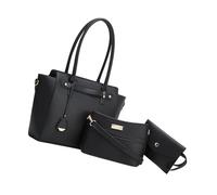Contemporary Top Handle Bag with Detachable Strap and Functional Layout PU Shoulder Bag for Various Occasion Shopper