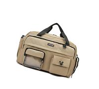 Contemporary Travel Storage Bag with Waterproof Pocket Practical Shoe Compartment for Sports Equipment Transport Practical Canvas Bag
