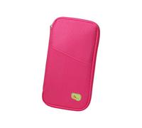 Contemporary Travel Wallet with Tear Resistant Fabric and Compact Storage Case for Passports Boarding Passes Family Friendly Travel Wallet