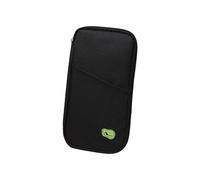 Contemporary Travel Wallet with Tear Resistant Fabric and Compact Storage Case for Passports Boarding Passes Family Friendly Travel Wallet