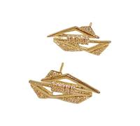 Contemporary Unconventional Sailboats Jewelry Copper Studs Ear Accessories for Casual or Formal Small Sailboats Earrings for Daily Wear