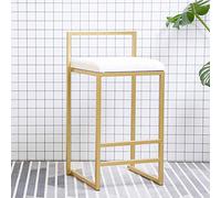 Contemporary Velvet Bar Stool with Gold Metal Legs Counter Height Dining Chair for Kitchen Bistro Café PubHigh Weight Capacity 400 lbs