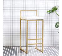 Contemporary Velvet Bar Stool with Gold Metal Legs Counter Height Dining Chair for Kitchen Bistro Café PubMax Load 400 lbs Stylish & Durable