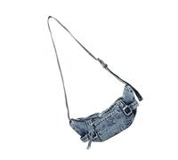 Contemporary Washed Jeans Crossbody Purse Abrasion Resistant Fabric Spacious Capacity For City Lifestyle Needs Wash Retro Shoulder Bag For Women