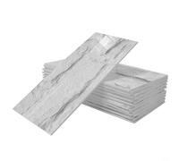 Contemporary Waterproof Wall er Set Peel & Matched in Chic Matte Brick Appearance (16pcs)