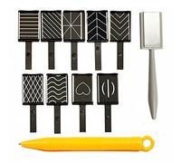Contencinty Set di Contenitori per Fustellati da 48 Pezzi con Sacchetti per Timbri e Fustelle, Fogli Magnetici In Gomma Ed Etichette per Fustellati e DIY