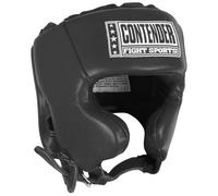 Contender Fight Sports Competition Boxing Headgear with Cheeks Black, X-Large