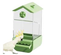 Contenedor De Alimentación A Prueba De Tavado A Prueba De Chorreo Para Cacatúas, Dispensador De Alimentos De Periquito | Alimentador Automático De Aves: Dispensador De Alimentos Para Loros,