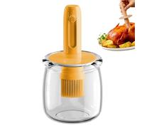 Conteneur de Stockage d'Huile - Bouteille à Sauce Anti-Fuites avec Pinceau | Accessoire Multifonction pour Barbecue | Ustensiles de Cuisine Portables pour Pique-nique | Pulvérisateur d'huile pour huil