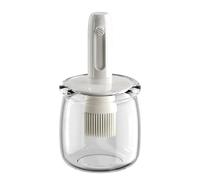 Conteneur de Stockage d'Huile - Bouteille à Sauce Anti-Fuites avec Pinceau | Accessoire Multifonction pour Barbecue | Ustensiles de Cuisine Portables pour Pique-nique | Pulvérisateur d'huile pour huil