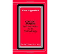 Content Analysis: An Introduction to Its Methodology (Commtext Series)