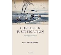 Content and Justification: Philosophical Papers