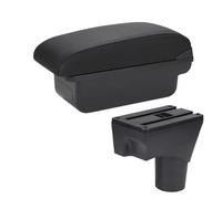 content armrest storage For Nissan For March For Micra K13 2010-2022 Car Armrest Arm Storage Box Parts Accessories(C2 Black line NO USB)