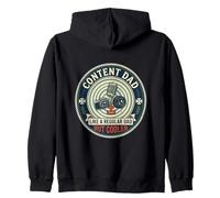 Content Creator Dad Photographer Videographer Father's Day Zip Hoodie