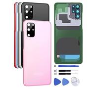 Content generated for: Back Cover Glass for Samsung Galaxy S20+ Plus G985, G986 Rear Glass Replacement with Camera Lens + Repair Kit Genuine Rear Housing (PINK)