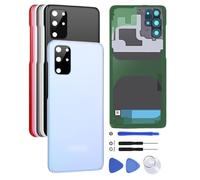 Content generated for: Back Cover Glass for Samsung Galaxy S20+ Plus G985, G986 Rear Glass Replacement with Camera Lens + Repair Kit Genuine Rear Housing (BLUE)