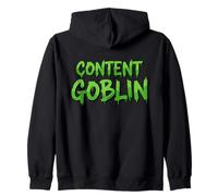 Content Goblin Addicted to Scrolling Video Social Media Post Zip Hoodie