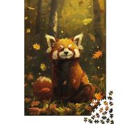 Contented Red Panda 1000-Piece Jigsaw Puzzle for Adults, 38x26cm/1000pcs, Puzzle Gift Idea, Weekend Downtime And Year-Round Leisure