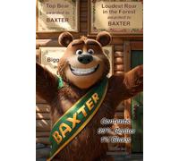 "Contents: 99% Genius, 1% Chaos" 6x9 inch lined notebook featuring Baxter the Boastful Bear