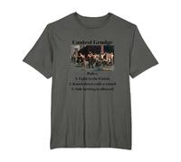 Contest Grudge Historical T-Shirt, Men's Big and Tall, Asphalt Grey, 3X Tall