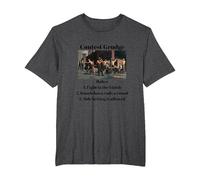 Contest Grudge Historical T-Shirt, Men's Big and Tall, Dark Heather Grey, 3X Tall