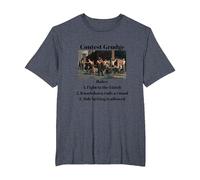 Contest Grudge Historical T-Shirt, Men's Big and Tall, Heather Blue, 2X Tall