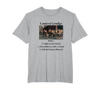 Contest Grudge Historical T-Shirt, Men's Big and Tall, Heather Grey, 3X Tall