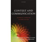 Context and Communication (Contemporary Introductions to Philosophy of Language)