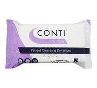 Conti So Soft - Patient Cleansing Dry Wipes, Added Cotton Heavier Wipes, Ideal For Sensitive Fragile Skin, Wipe Size 32cm x 30cm, 100 Wipes Per Pack - Triple Pack